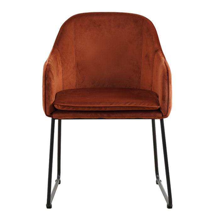Benthe Rust Copper Velvet