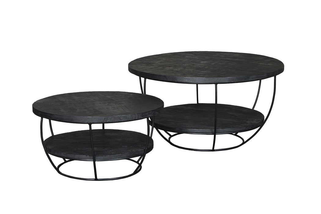 Brix Evan Norris Tafel - Zwart Mangohout - 85 cm