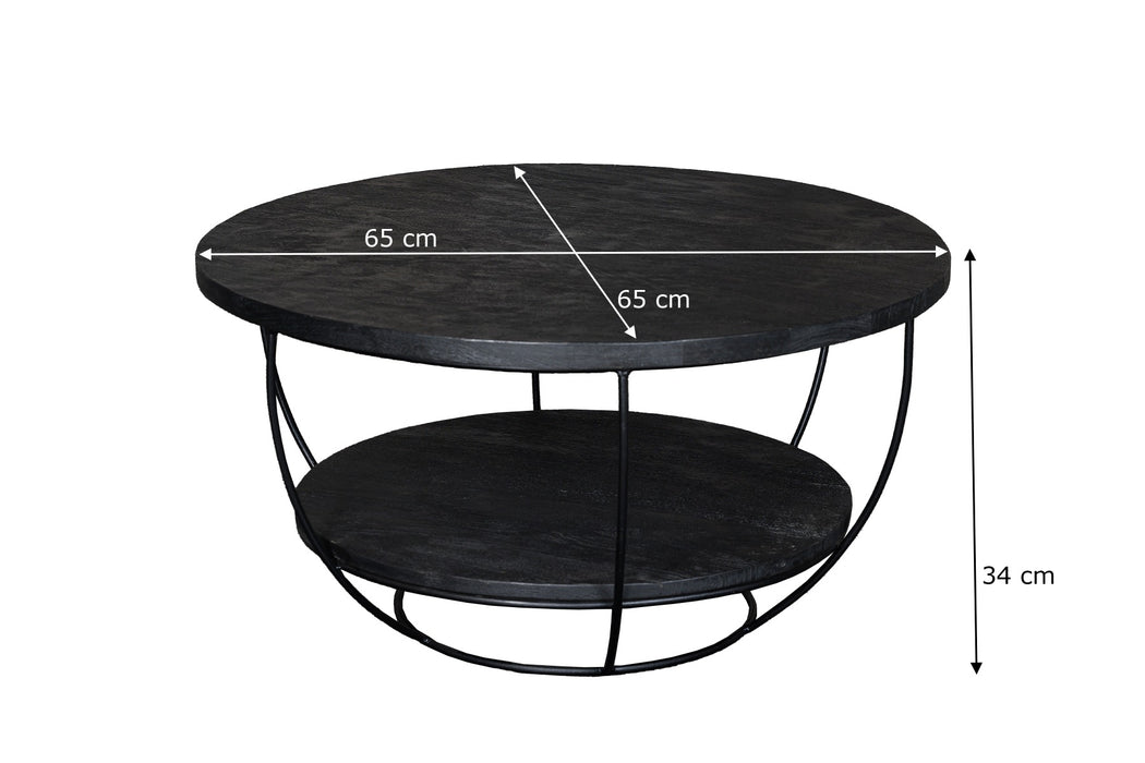 Brix Evan Norris Tafel - 65 cm - Zwart Mangohout