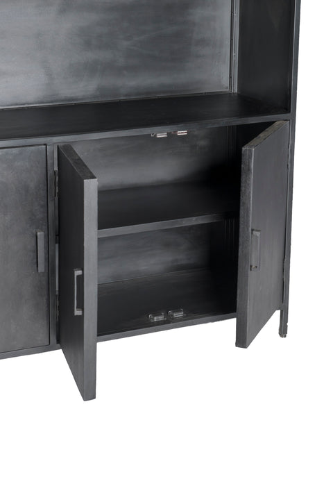 Kala Kast 120 cm - Mangohout & Zwart Staal