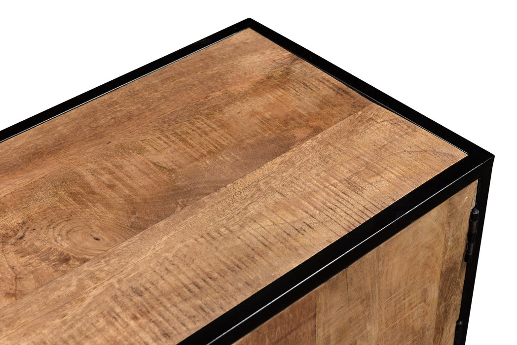 Sturdy Kast 160 cm | Mangohout & Zwart Staal