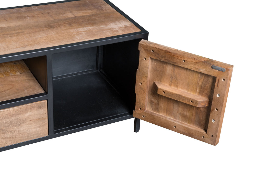 Sturdy Kast 160 cm | Mangohout & Zwart Staal