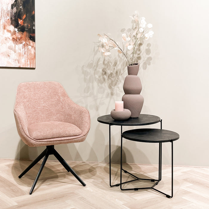 Mason Salontafels - Set van 2 - Zwart Mangohout