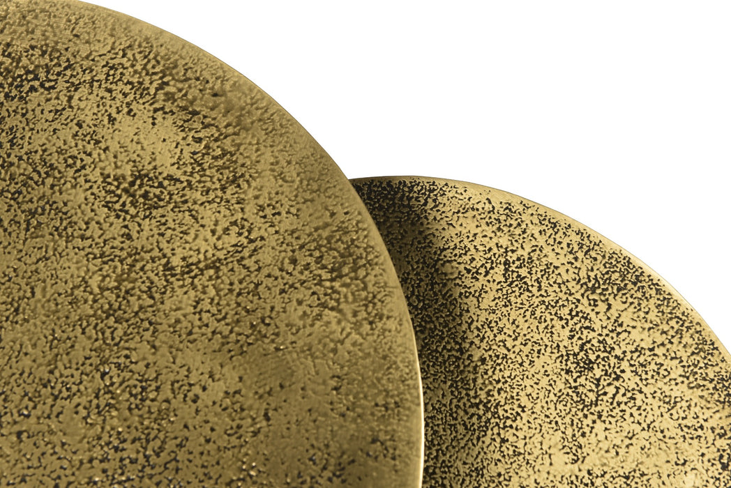 Cast Iron Beau Bijzettafels Set (2 stuks) - Antiek Goud