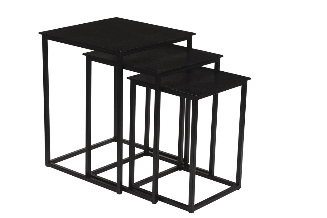Cast Iron Noelle Black Salontafelset (3-delig) | Livingfurn