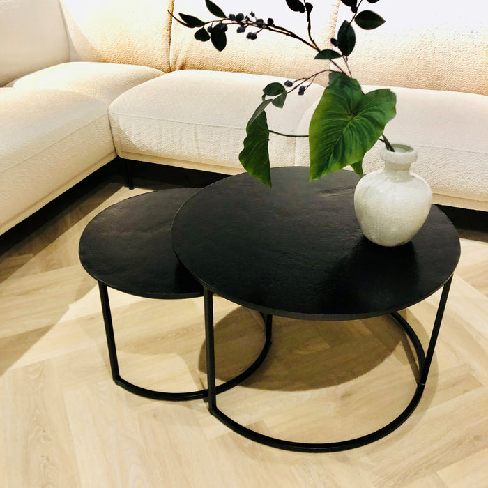 Cast Iron Jamie Black Salontafelset (2 stuks) | Livingfurn