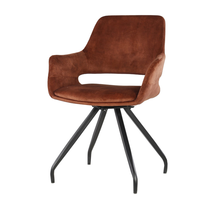 Capp Eetkamerstoel Rust Velvet