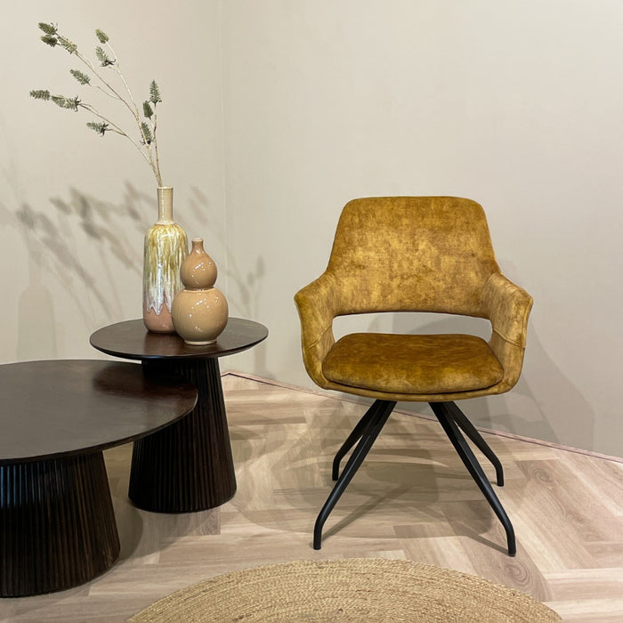 Capp Eetkamerstoel Oker Velvet