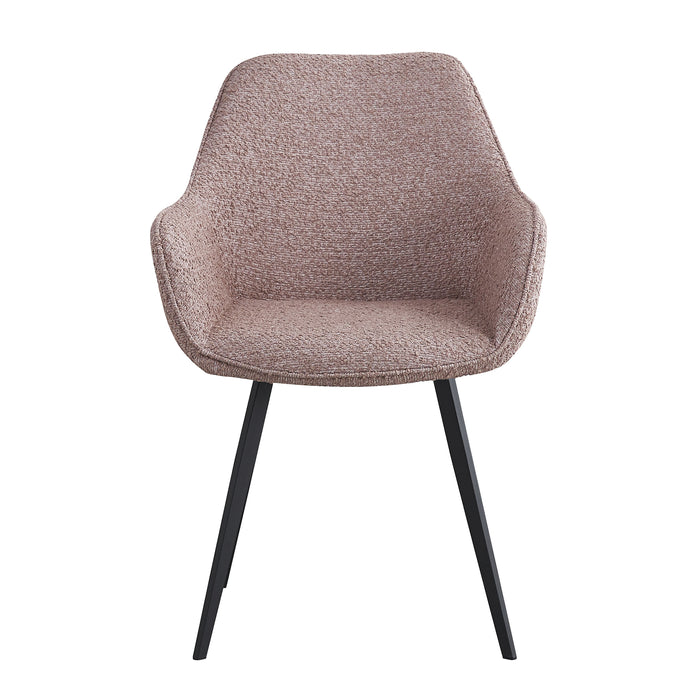 Luca Eetkamerstoel Boucle Vintage Roze