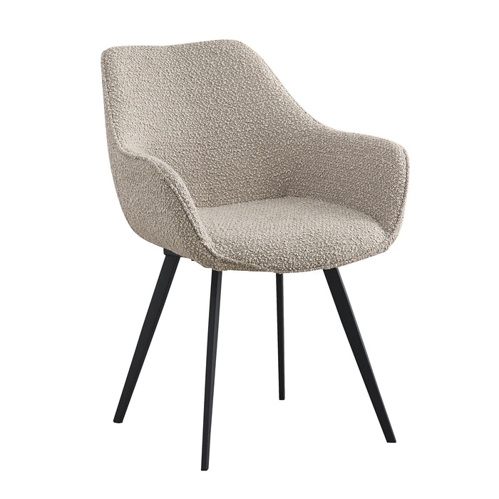 Luca Eetkamerstoel Boucle Beige