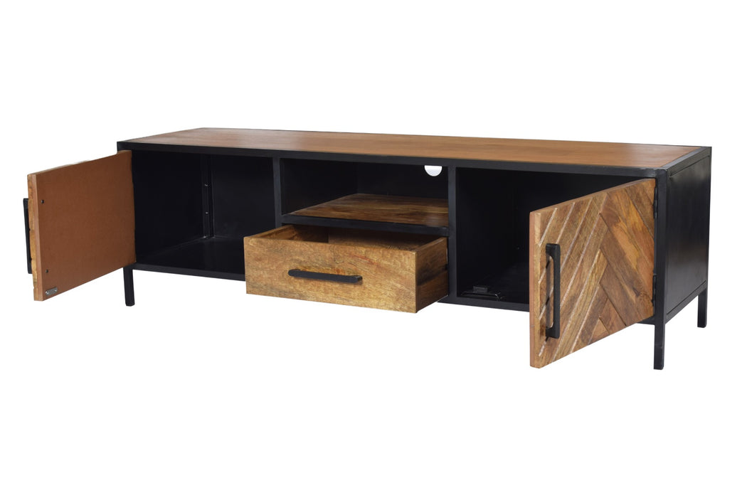 Brooklyn Kast 150cm | Mangohout & Staal