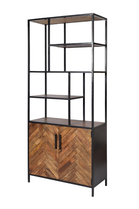 Brooklyn Kast 90cm - Mangohout & Staal