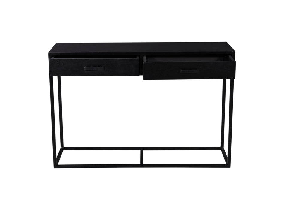 Kala Eettafel 120cm - Mangohout & Zwart Staal