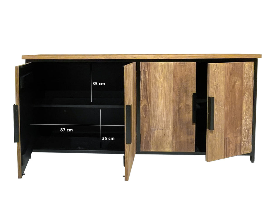 Tomar 185cm Teakhouten Kast | Livingfurn