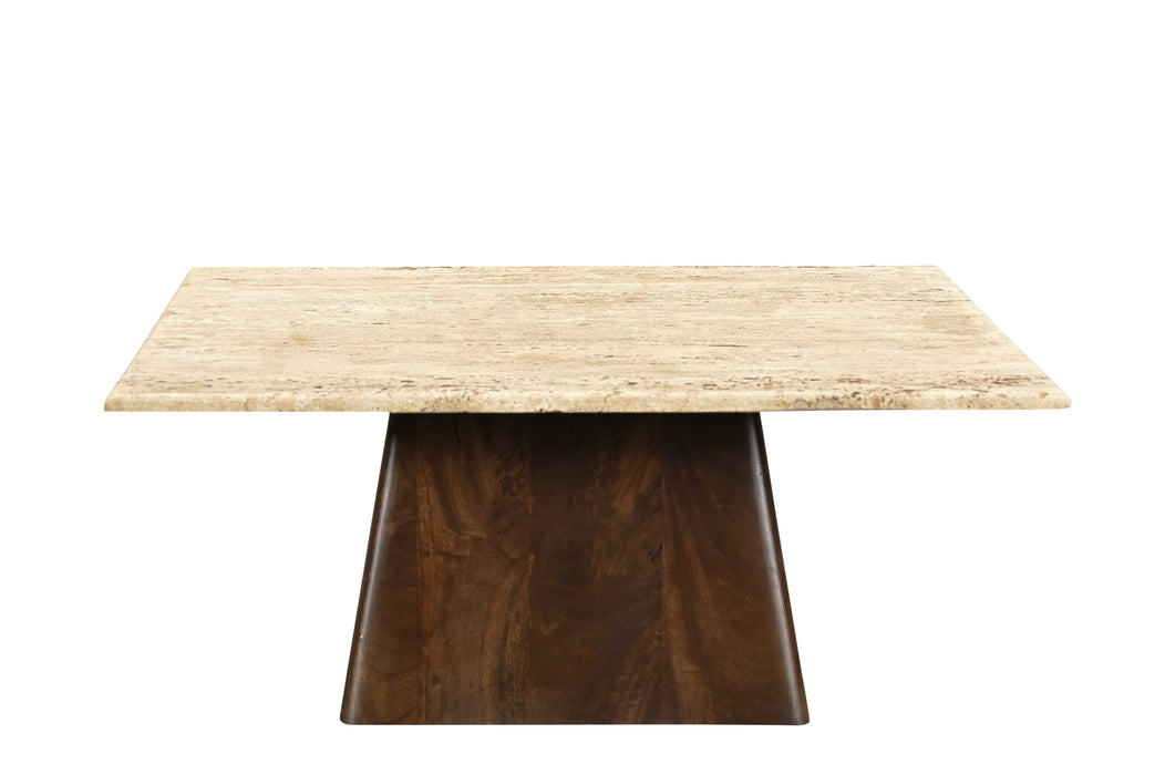 Brix Valentino Tafel - Mangohout & Travertin