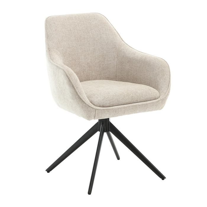 Thomas Draaibare Armstoel | Stof met Ribbel | Livingfurn
