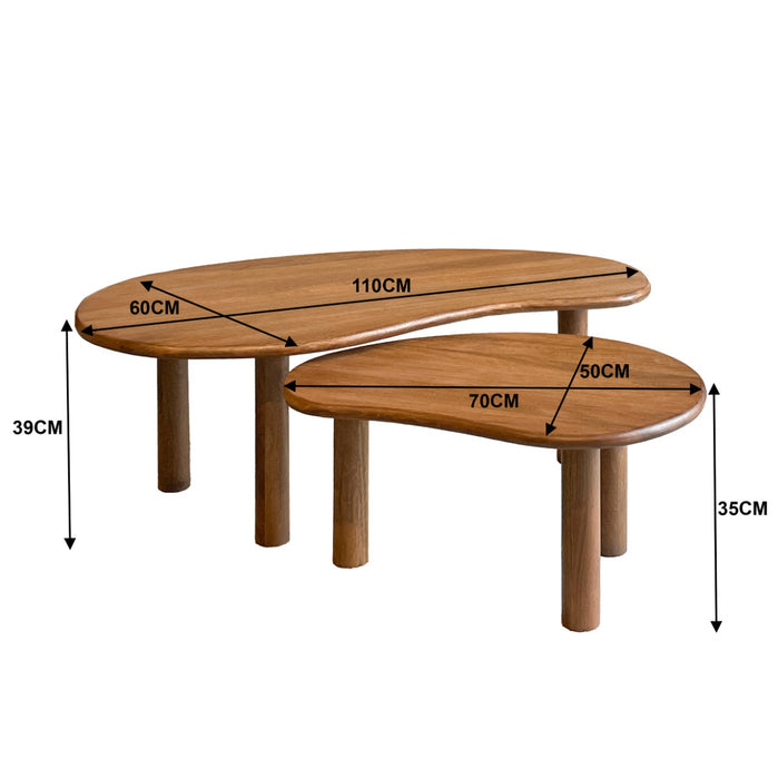 Brix Nubi Salontafel Set - 2 stuks