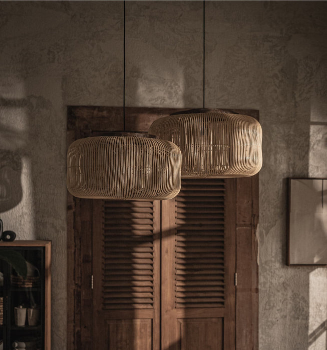 Bucket Hanglamp - Rattan - Pure