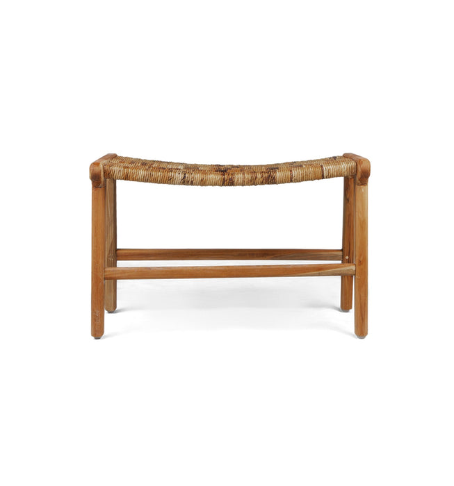 Caterpillar Beetle Voetenbank - Abaca & Teakhout