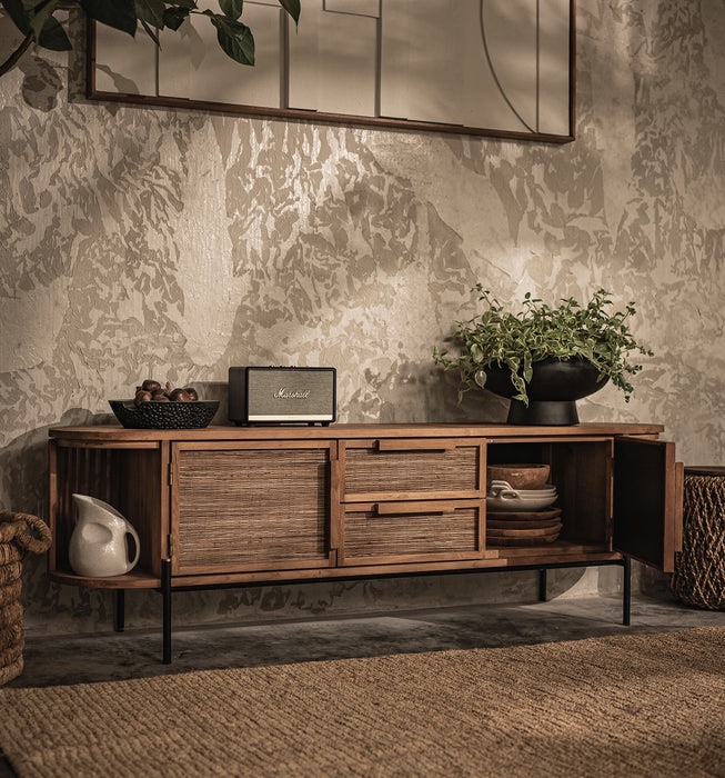 Coco Dressoir met 2 Deuren, 2 Lades & Open Vakken