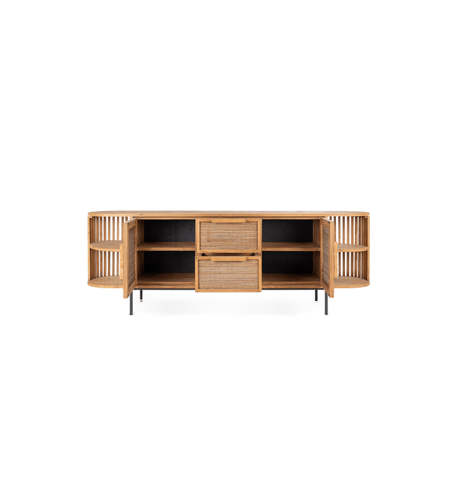 Coco Dressoir met 2 Deuren, 2 Lades & 4 Open Vakken