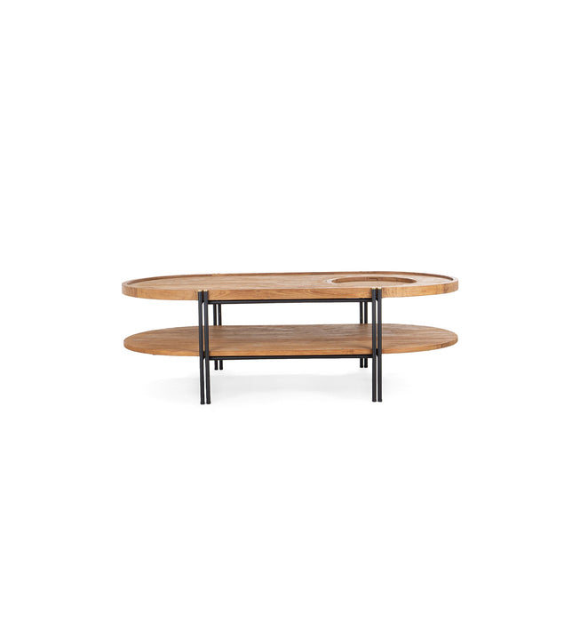 Coco Oval Salontafel met 2 Bladen