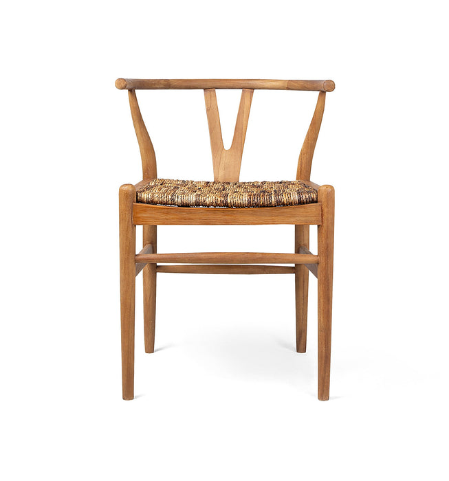 Caterpillar Twin Chair - Teak & Abaca