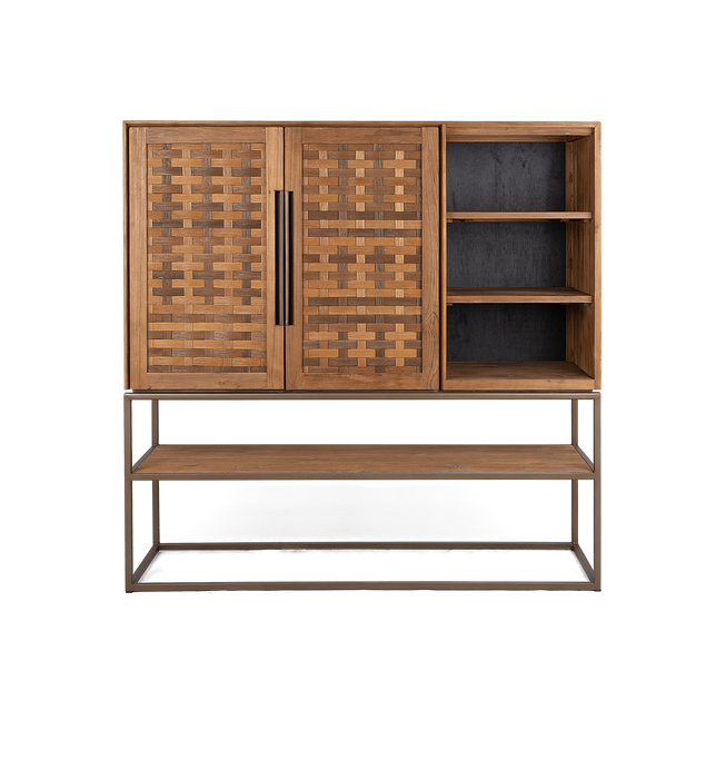 Karma Pure Kast - 2 Deuren, 3 Legplanken & Open Vak