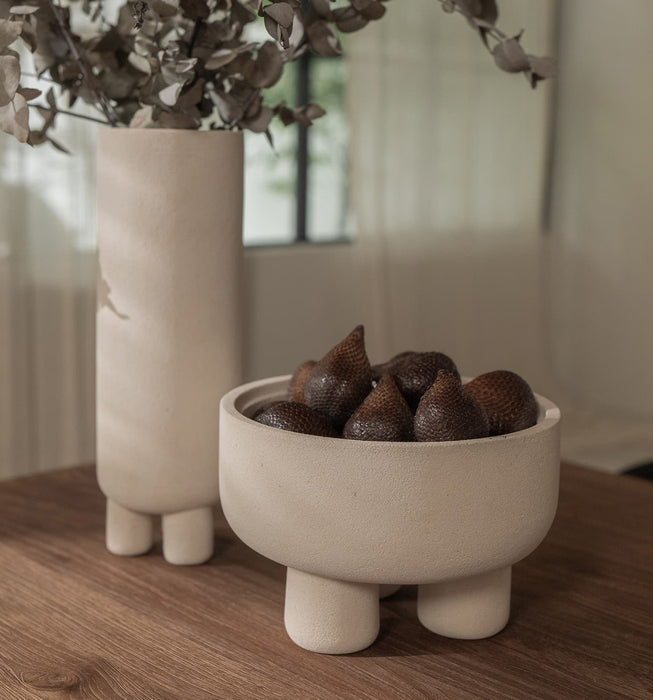 Elin Bowl Topless L - Decoratieve Kom van Java Zandsteen