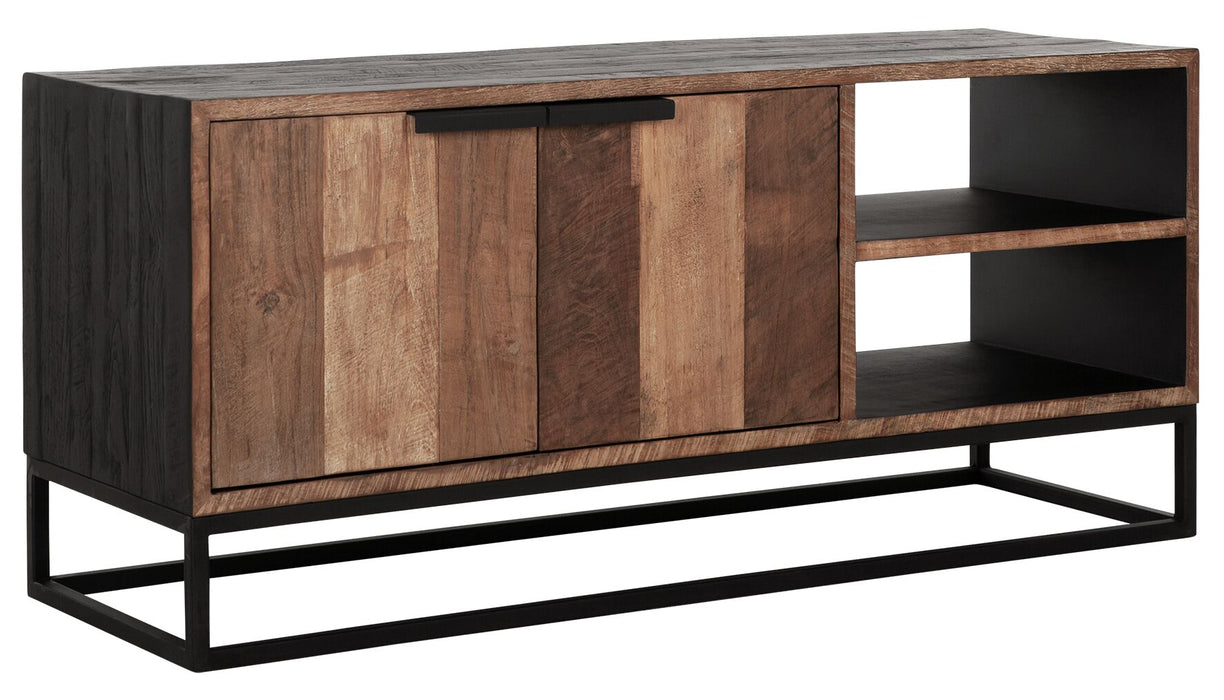 TV stand Cosmo No.2 small, 2 doors, 2 open racks