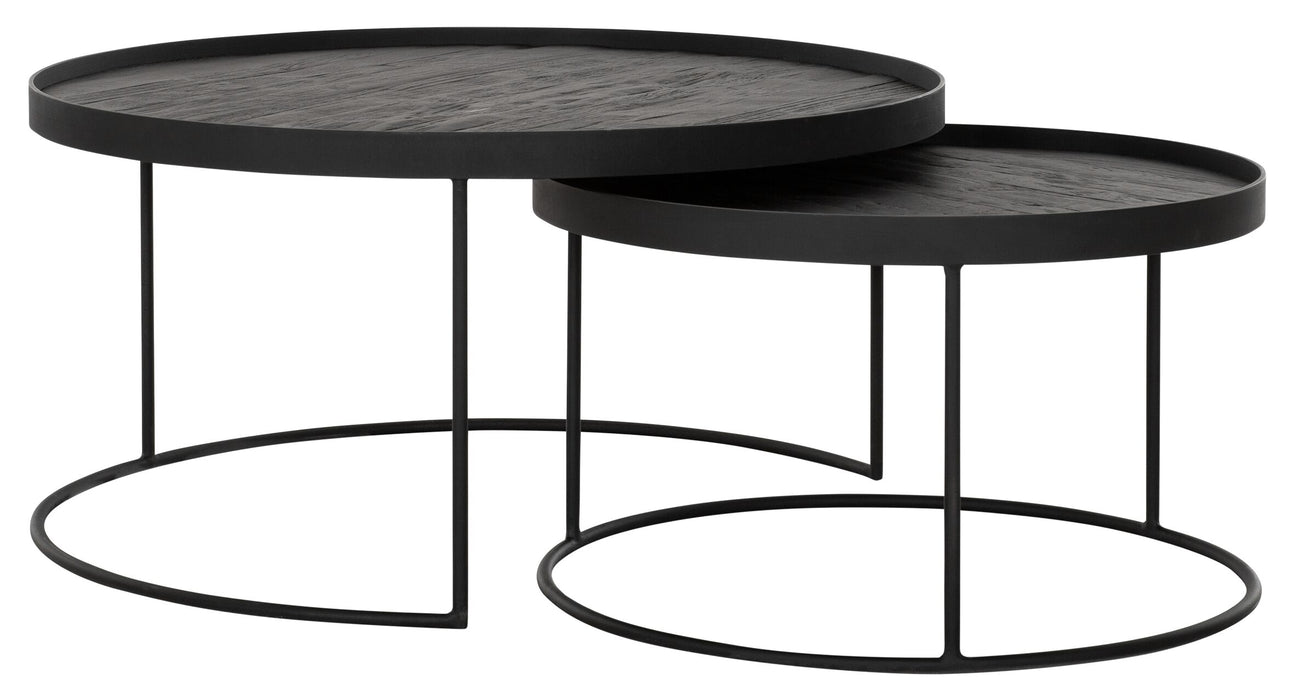 Mercurius Salontafel Zwart - Set van 2
