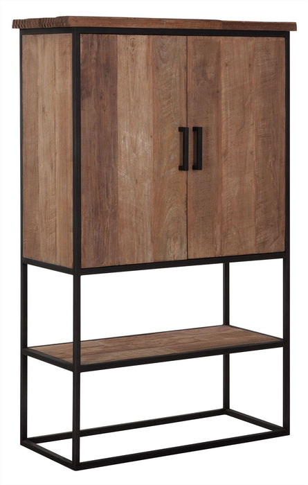 Beam Cabinet Small - Teakhout - 2 Deuren & Open Vak