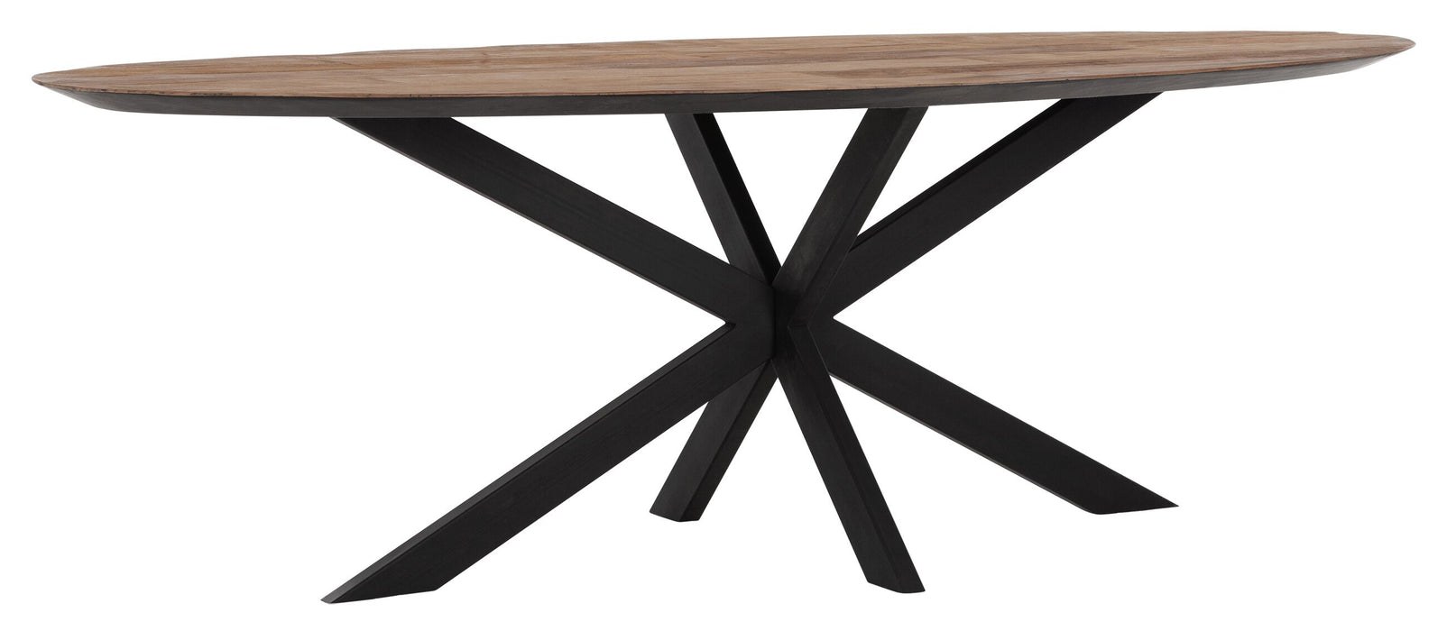 Ovale Eettafel | Gerecycled Teakhout