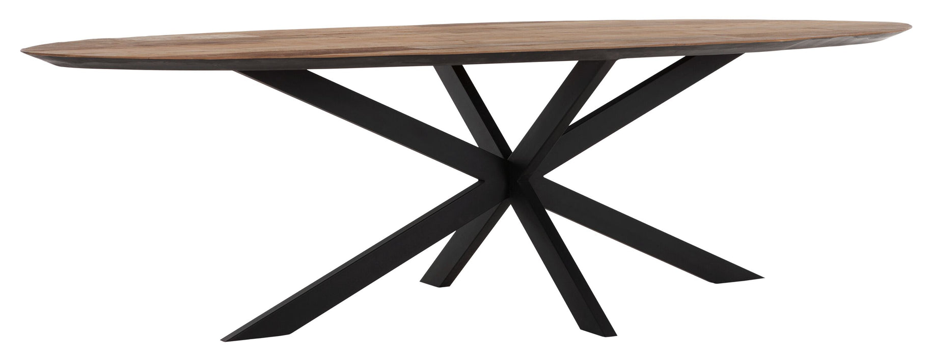 Ovale Eettafel - Gerecycled Teakhout