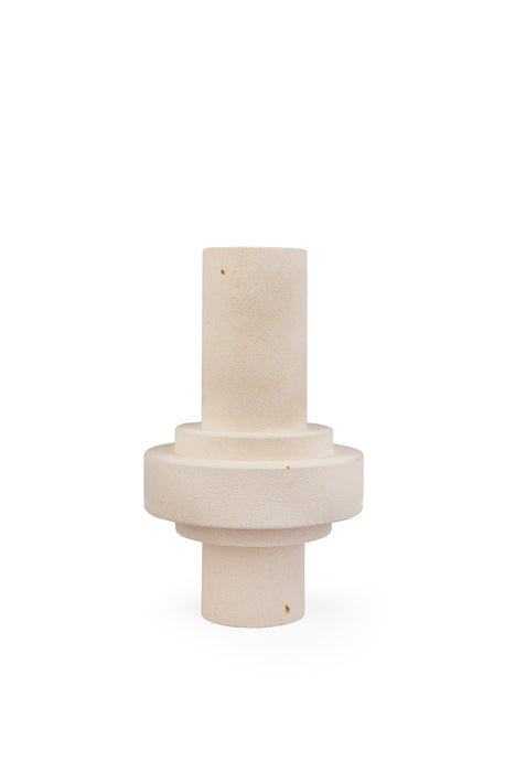 Cylinder Stone Vaas - 15x15x31cm