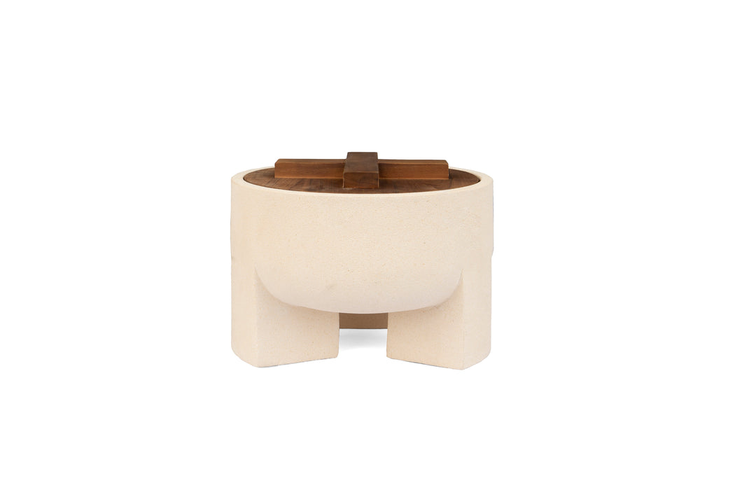 Bo Bowl L - Decoratieve Kom van Java Zandsteen