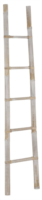 Bamboo Ladder - Whitewash - 200cm