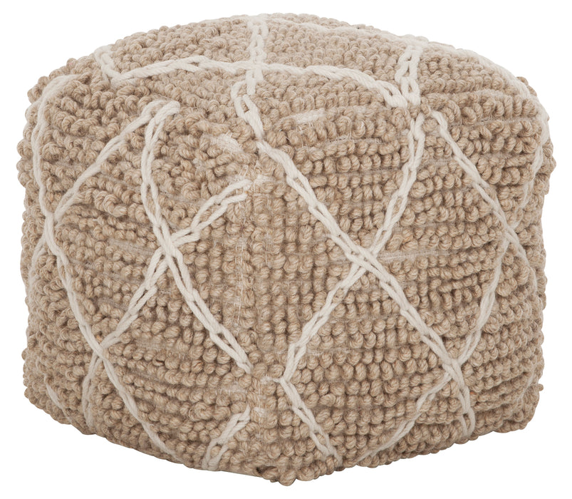 Pouf Princess - Beige/Ivory - Wol