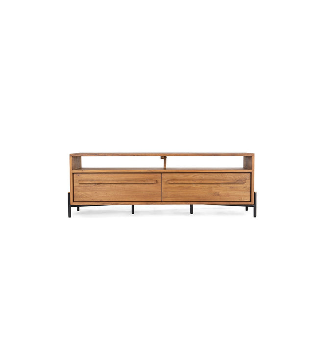 Outline Dressoir met 2 Laden en Open Vak - Pure Teak