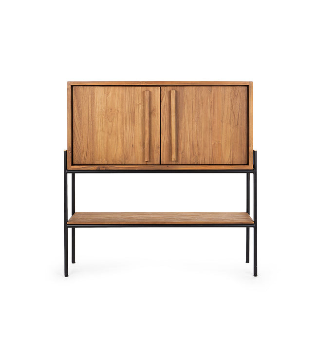 Outline Dressoir met 2 Deuren en Open Vak - Pure Teak