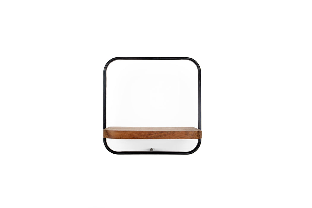 Shelfmate Oval Type B - Wandplank van Teak en IJzer