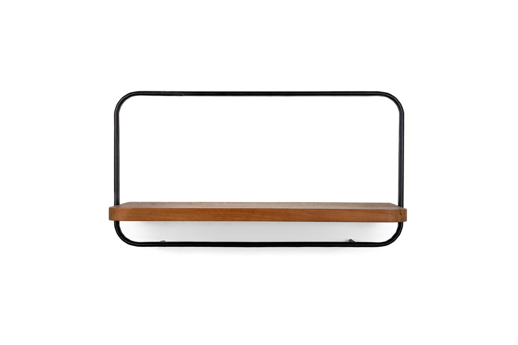 Shelfmate Oval Type A - Wandplank van Teak en Metaal