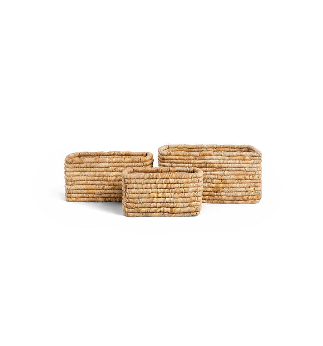 Caterpillar Ambang Rechthoekige Manden - Set van 3