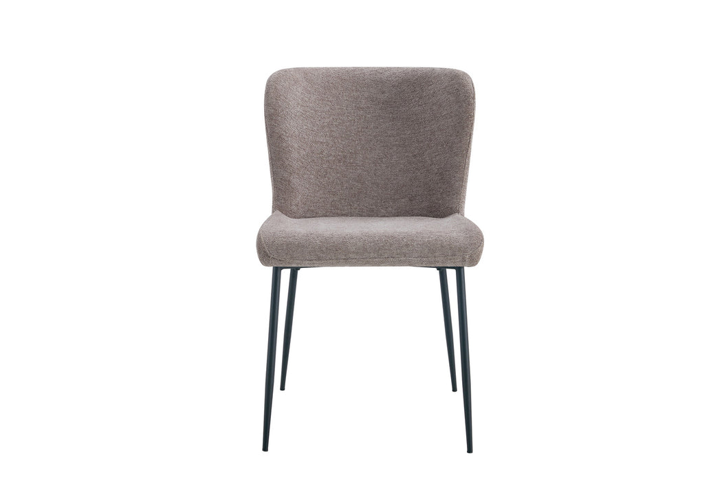 Stoel 'Lisa' Stof Fabb Raven 30 Zand (2 per doos)