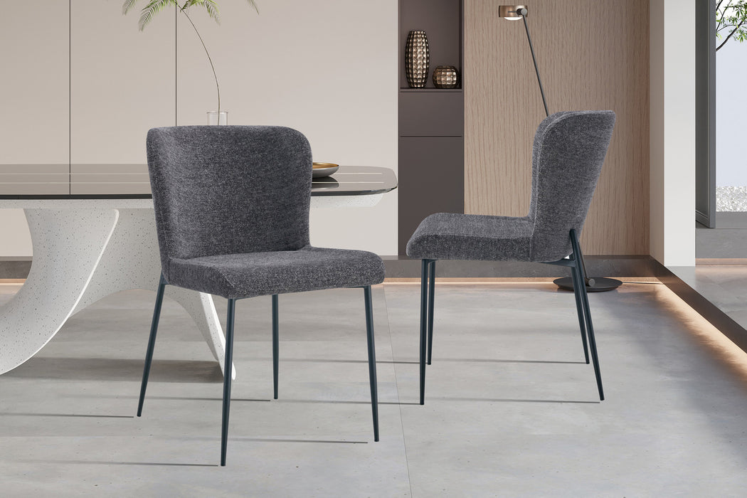 Stoel 'Lisa' Stof Fabb Raven 13 Donkergrijs (2 per doos)
