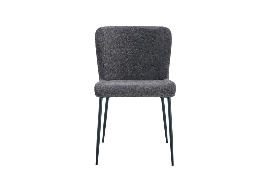 Stoel 'Lisa' Stof Fabb Raven 13 Donkergrijs (2 per doos)