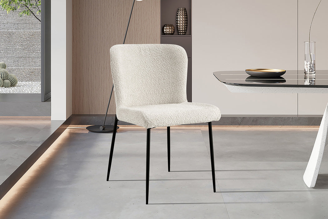 Stoel 'Lisa' Bouclé Ecru (2 per doos)