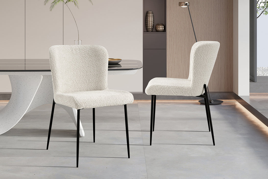 Stoel 'Lisa' Bouclé Ecru (2 per doos)