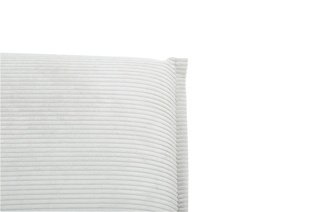 Slaapbank 'Alisa' Corduroy Lichtgrijs (1c)