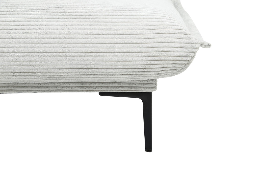 Slaapbank 'Alisa' Corduroy Lichtgrijs (1c)